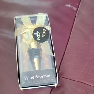 Gold and Black Wine Stopper